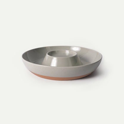 MORA CERAMICS Kitchen & Dining Chip & Dip Bowl - Earl Grey