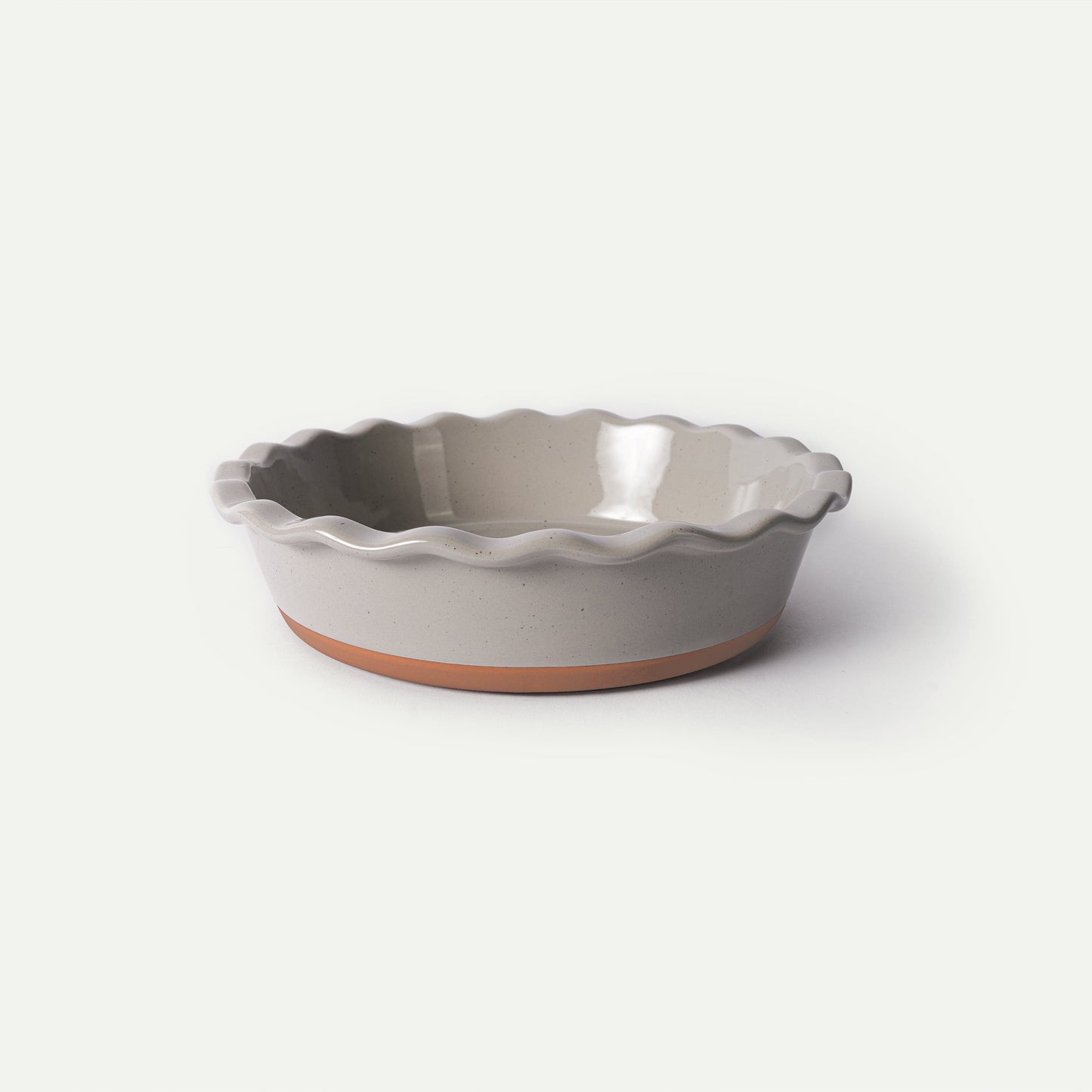 MORA CERAMICS Kitchen & Dining Deep Pie Pan - 9in - Earl Grey