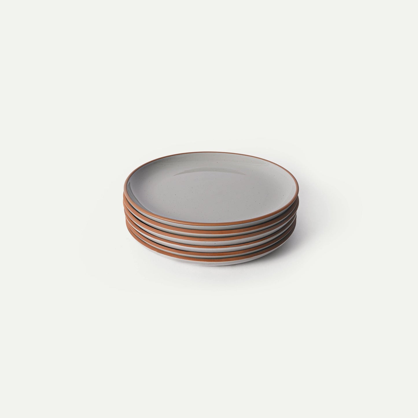 MORA CERAMICS Kitchen & Dining Salad Plates - 7.8 in - Earl Grey