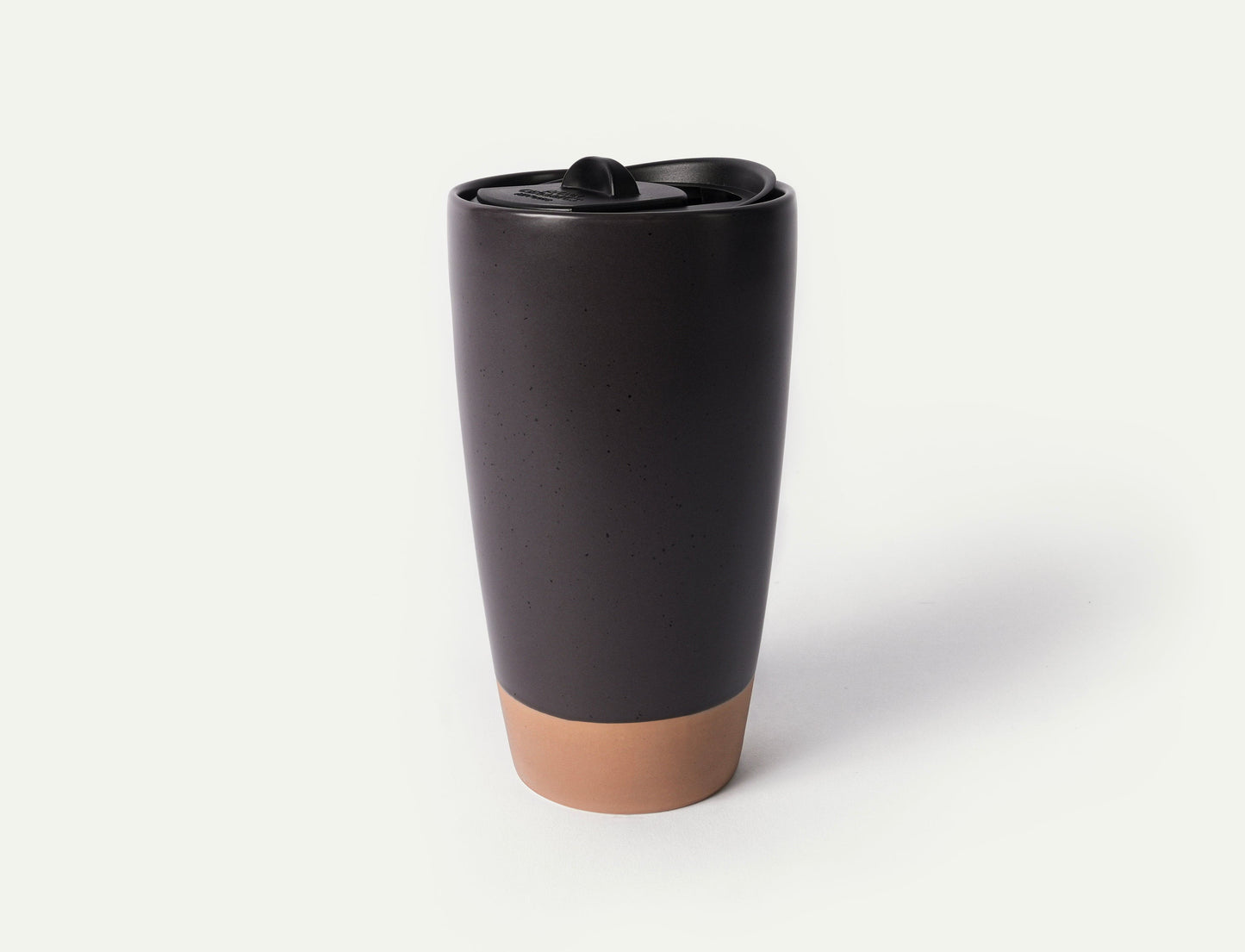 MORA CERAMICS Kitchen & Dining Double Walled Ceramic Travel Mug with Lid - Nightwaves - 14oz