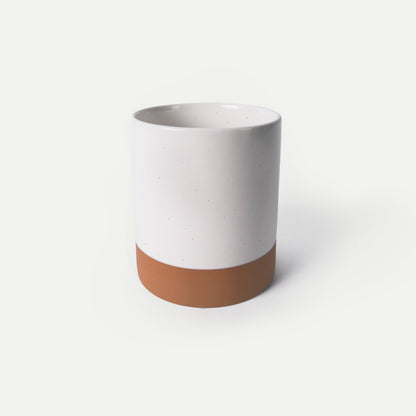 MORA CERAMICS Kitchen & Dining Utensil Crock - 6.3x7.3 in - Vanilla White