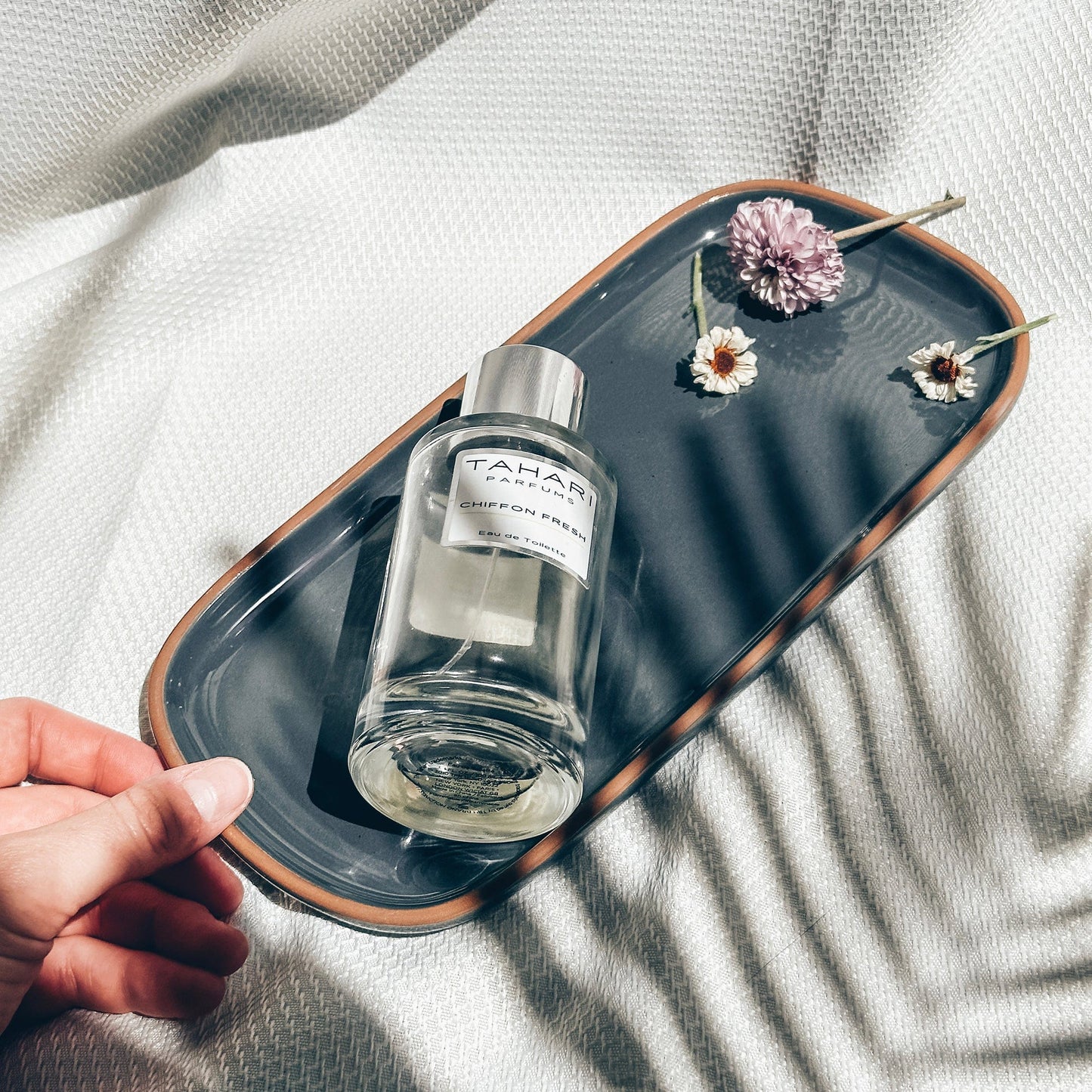 MORA CERAMICS Jewelry Holders Large Vanity Tray - 10in - Classic - Charcoal