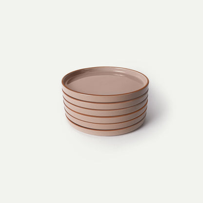 MORA CERAMICS Kitchen & Dining Salad Plates - 8 in - Chai