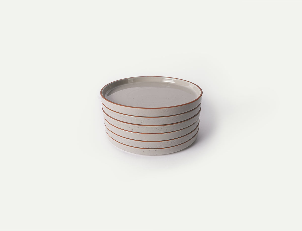Salad Plates Set of 6 - 8 in - Earl Grey