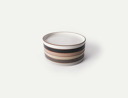 Rimmed & Flat Salad Plates - Set of 6