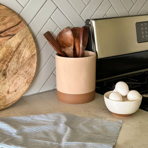 Utensil Crock - 6.3x7.3 in - Chai