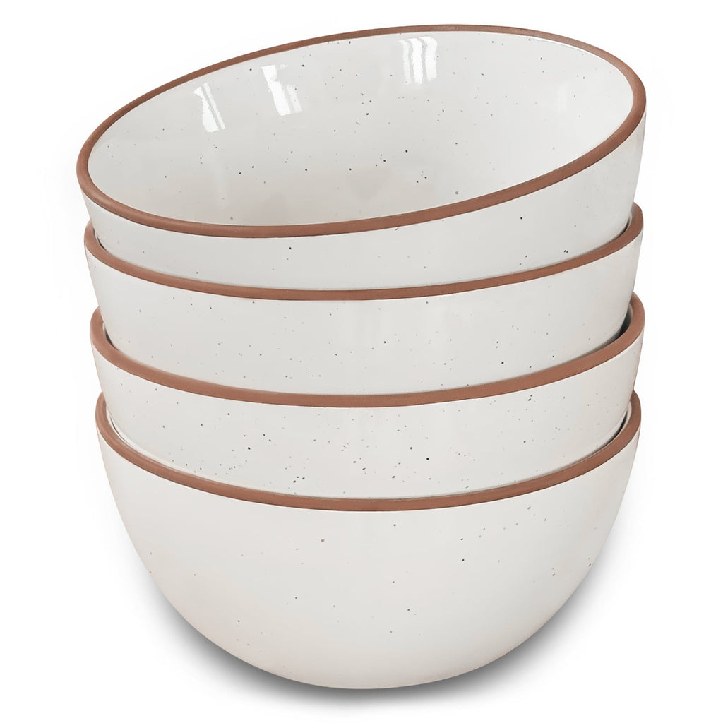 Mora Ceramic Small Dessert Bowls - 16oz, Set of 6 - (Assorted Colors)