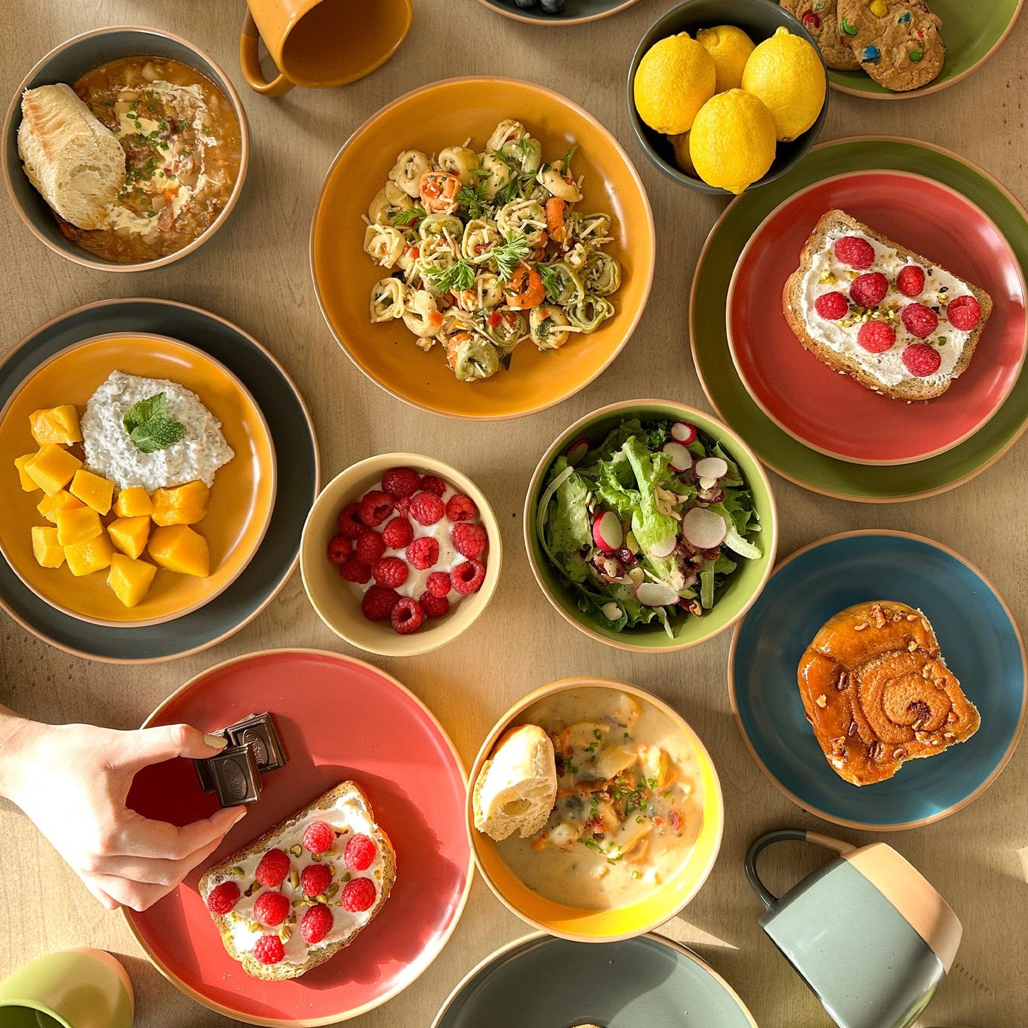 MORA CERAMICS Kitchen & Dining Salad Plates - 7.8in - Artisan