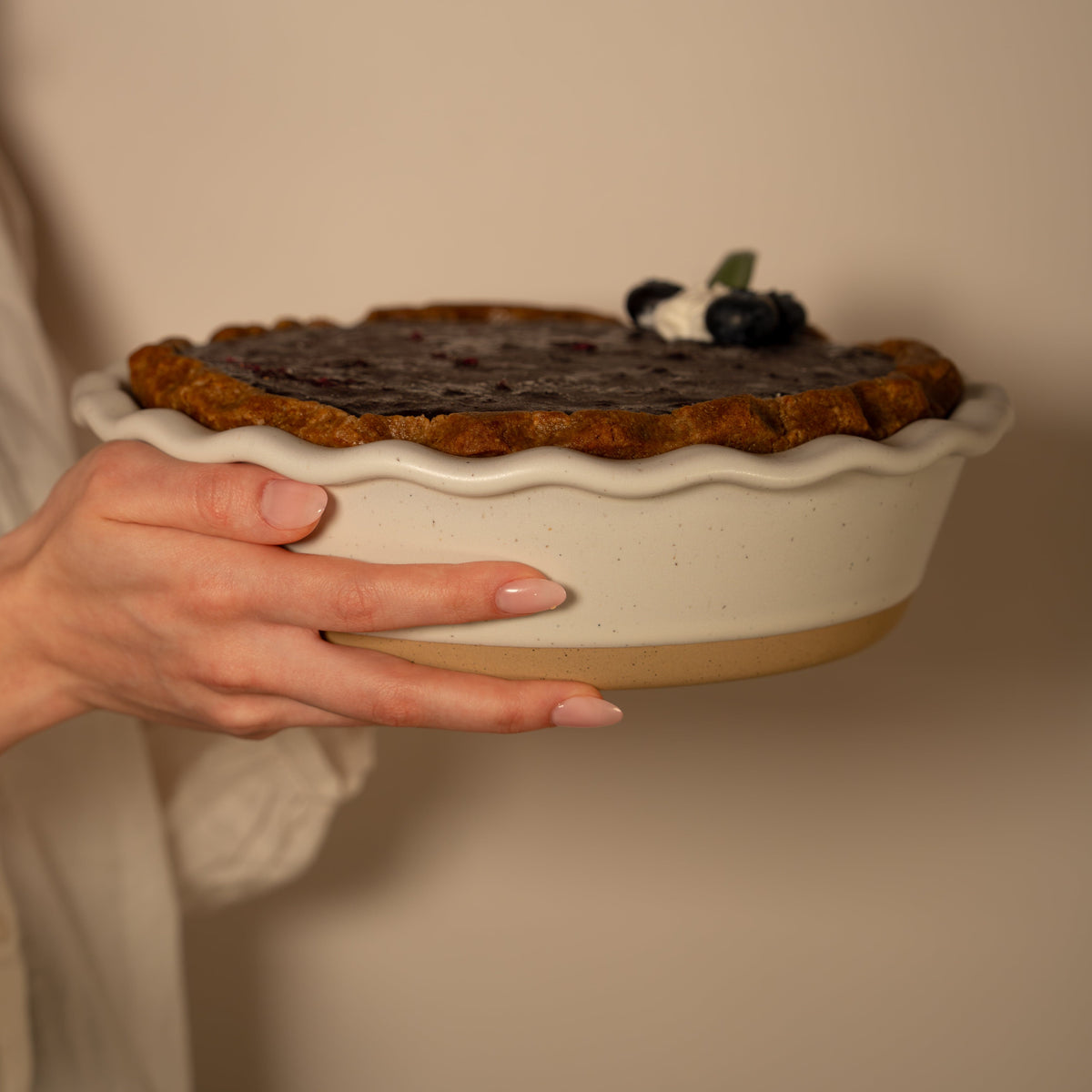 9-Inch Deep-Dish Ceramic Pie Pan | 2.5-Inch Deep