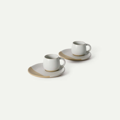 Espresso Cups & Saucers Duo