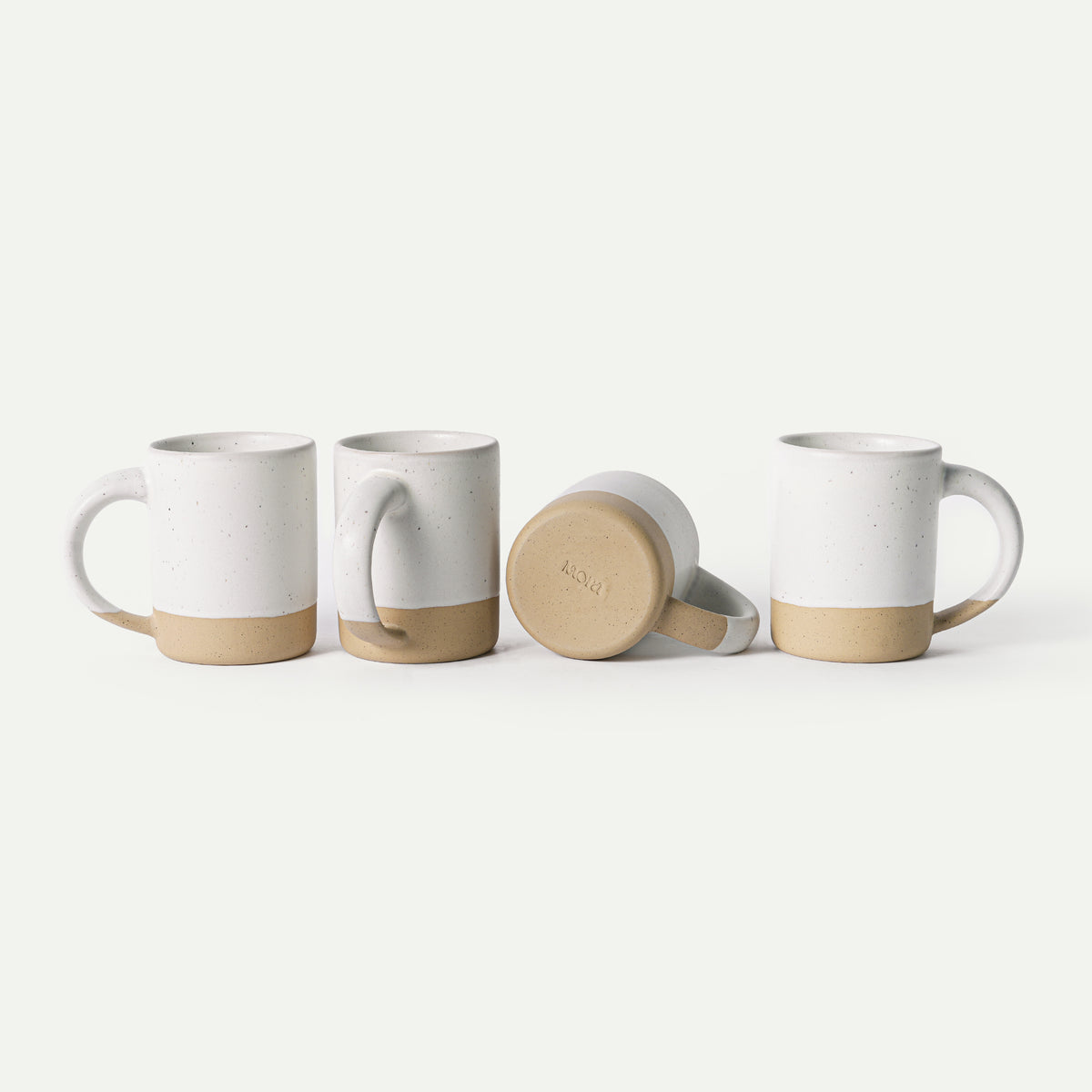 Harvest Latte Mugs Quartet - Oat
