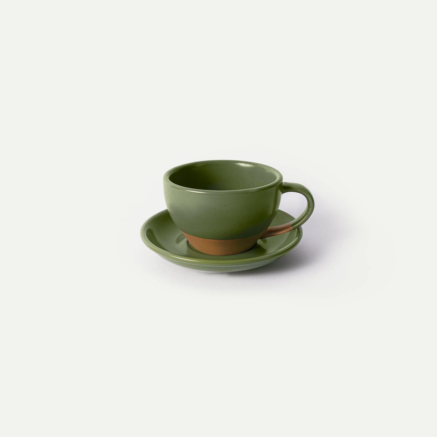 MORA CERAMICS Kitchen & Dining Latte Art Mug - 10.5oz - Moss Green