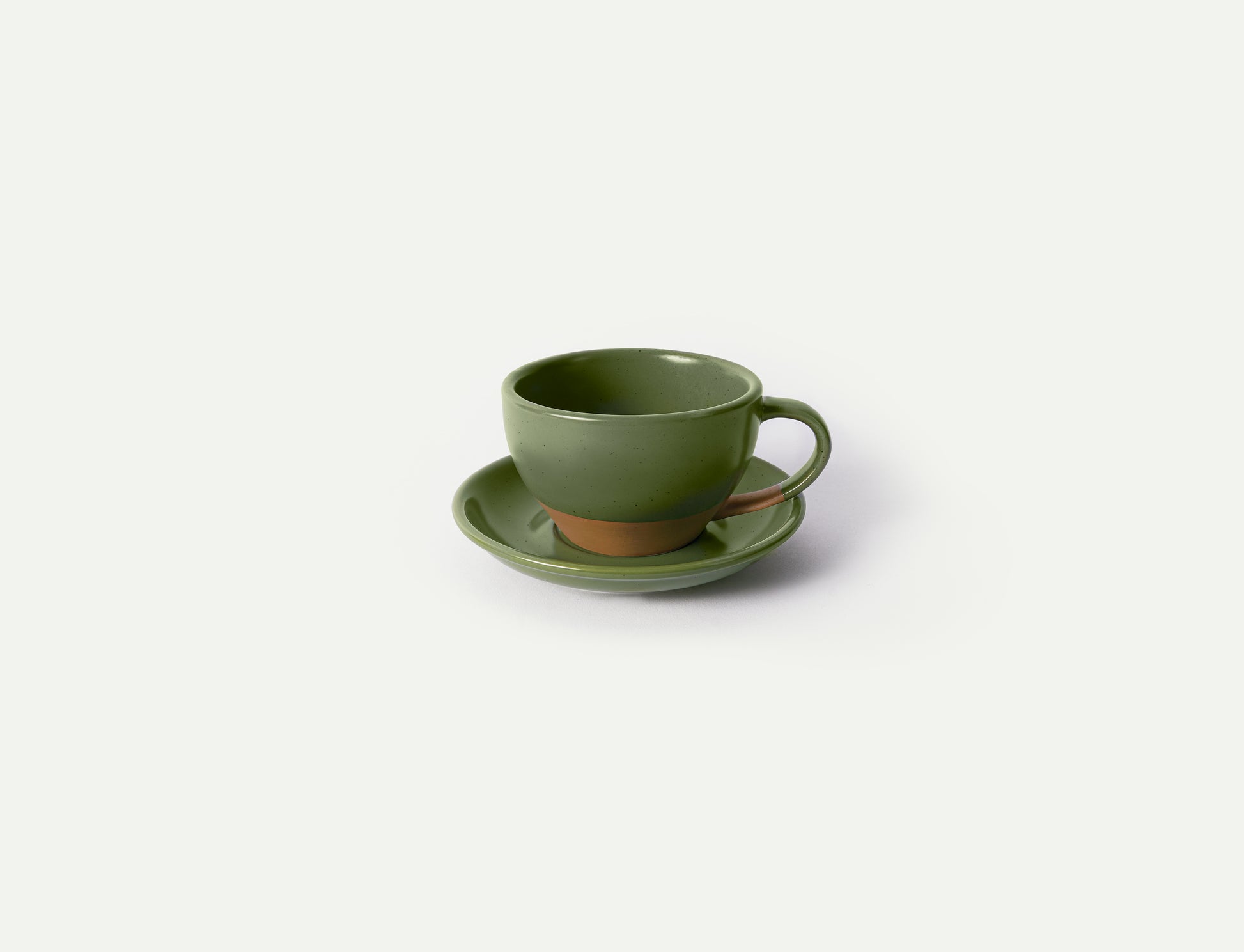MORA CERAMICS Kitchen & Dining Latte Art Mug - 10.5oz - Moss Green
