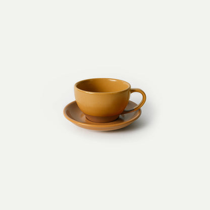 MORA CERAMICS Kitchen & Dining Latte Art Mug - 10.5oz - Pumpkin Orange