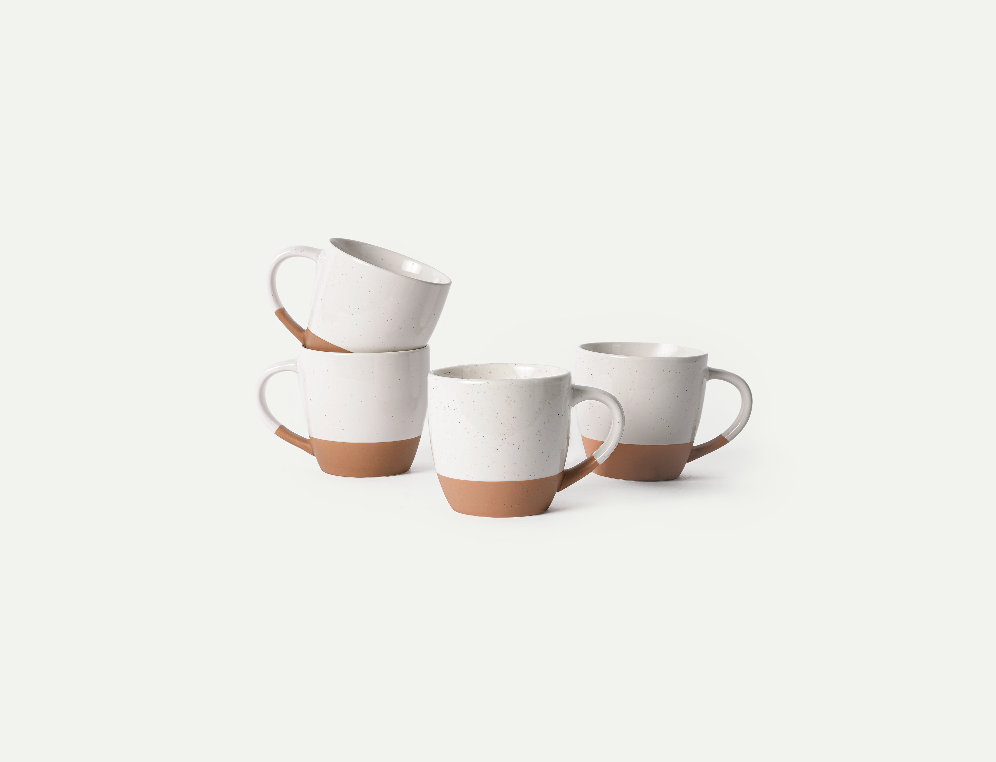 Latte Mug Set of 4 - 16oz - Vanilla White