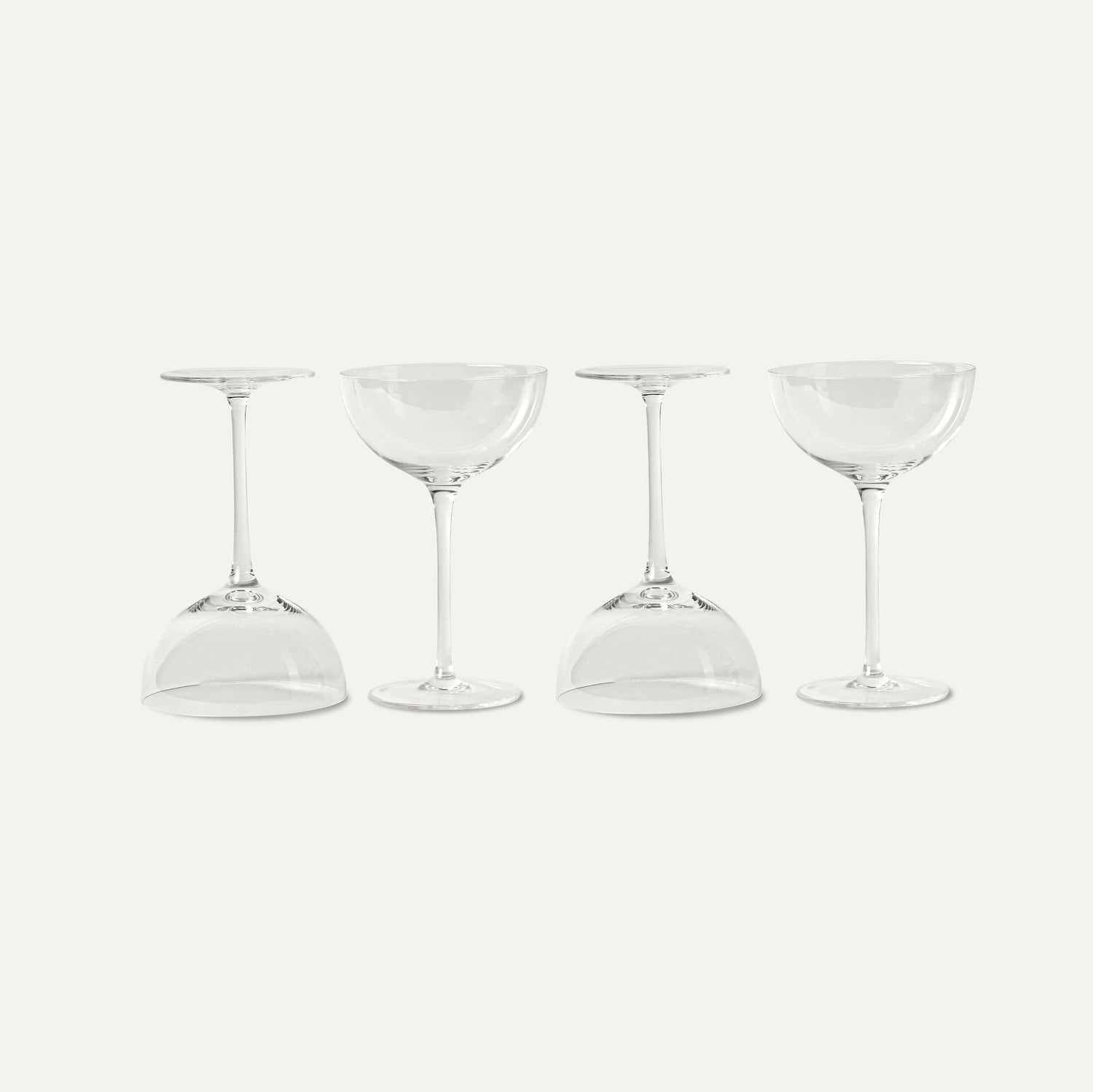 PURE MORA Kitchen & Dining Cocktail Glasses - Set of 4 - 7oz - Lyra Coupe