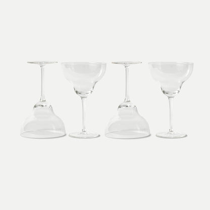 PURE MORA Kitchen & Dining Cocktail Glasses - Set of 4 - 12oz - Margarita