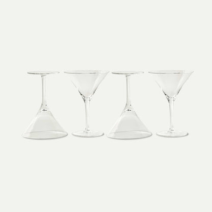 PURE MORA Kitchen & Dining Cocktail Glasses - Set of 4 - 7oz - Martini