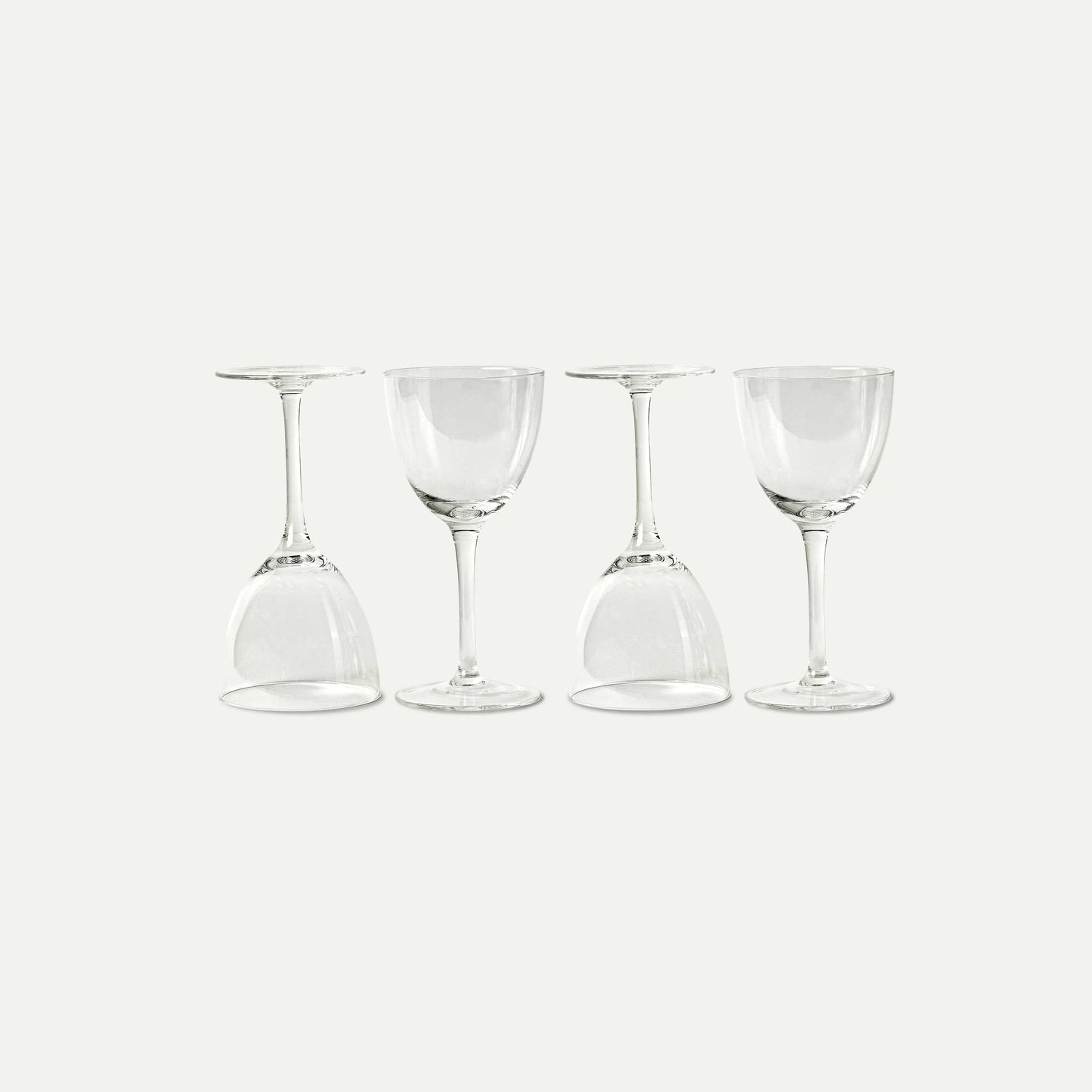 PURE MORA Kitchen & Dining Cocktail Glasses - Set of 4 - 6oz - Nick & Nora