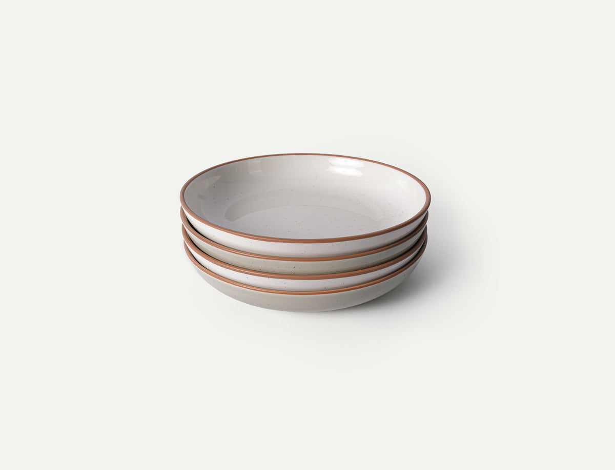 Pasta Bowls - 30oz - Earl Grey & Vanilla White