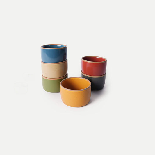 MORA CERAMICS Kitchen & Dining Ramekins Set of 6 - 4 oz - Artisan