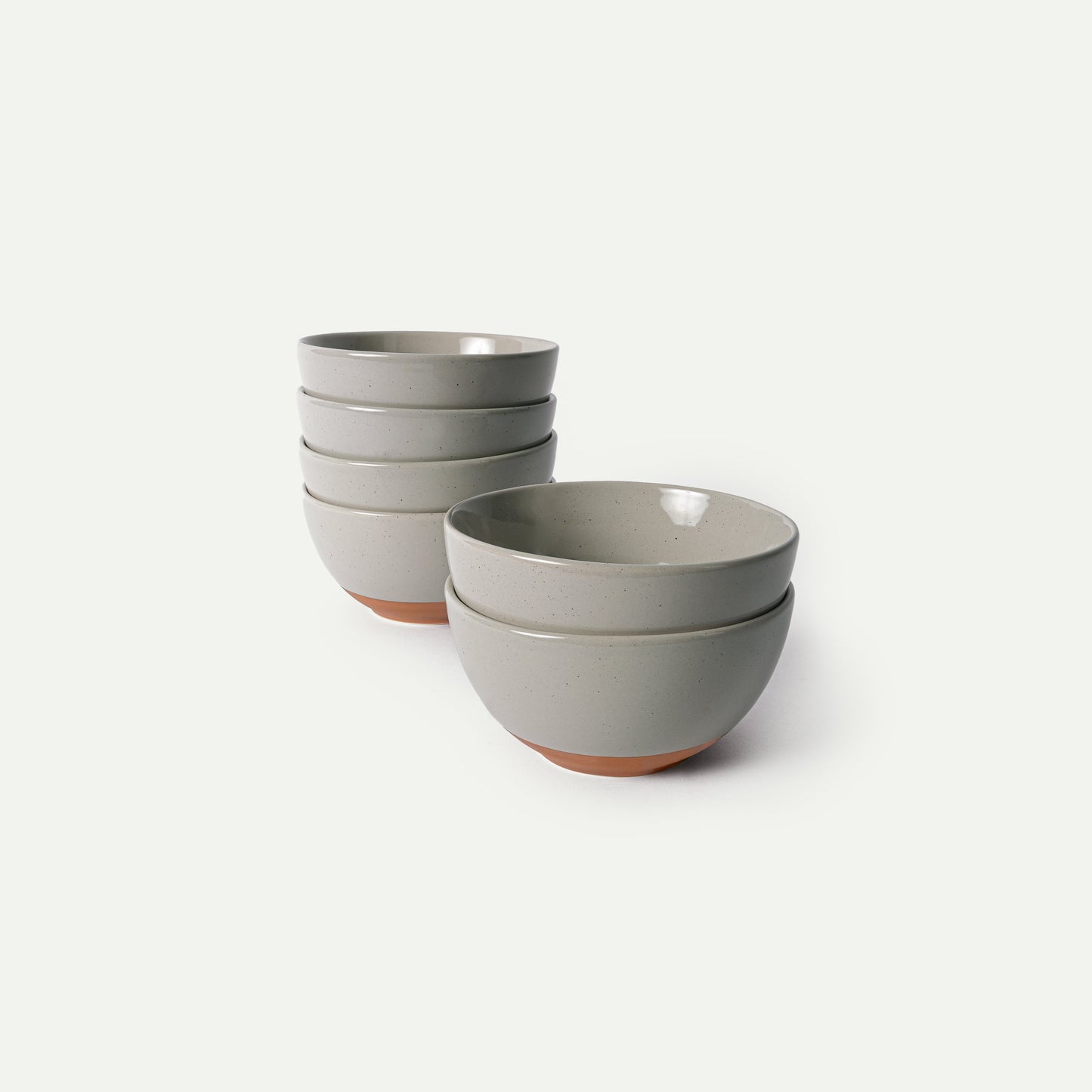 MORA CERAMICS Kitchen & Dining Small Dessert Bowls - 16oz - Earl Grey