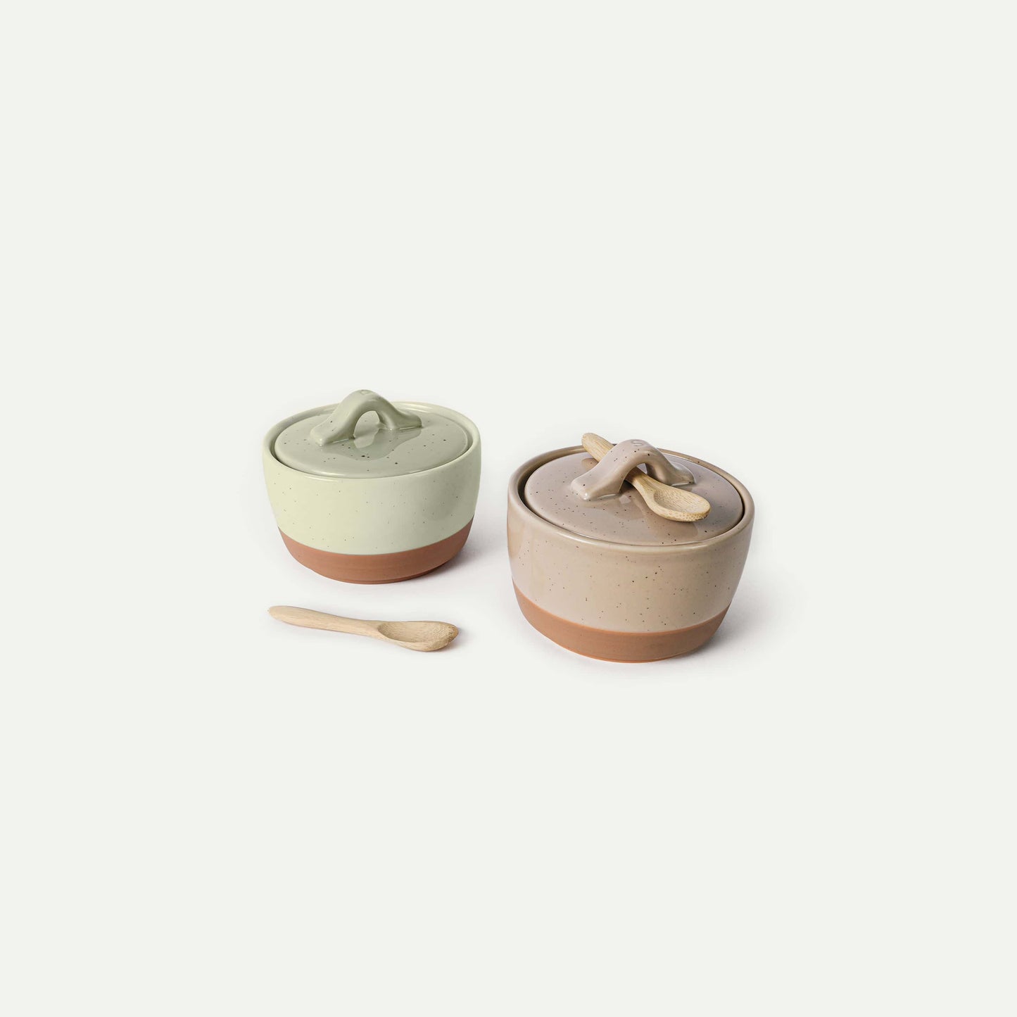 MORA CERAMICS Kitchen & Dining Salt & Pepper Cellar Set - Neutrals