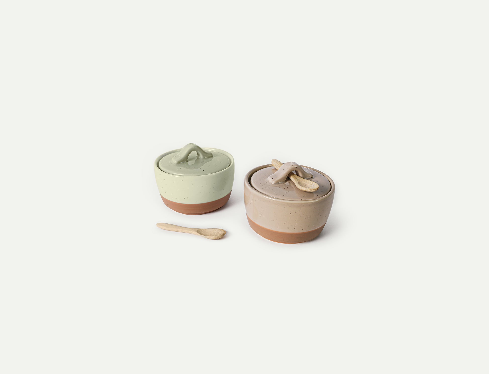 MORA CERAMICS Kitchen & Dining Salt & Pepper Cellar Set - Neutrals