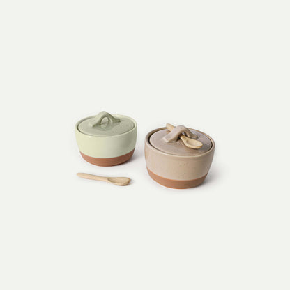 MORA CERAMICS Kitchen & Dining Salt & Pepper Cellar Set - Neutrals