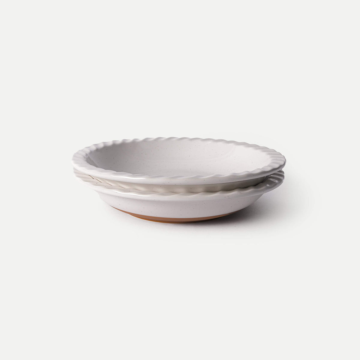 Shallow Pie Pan Set of 2 - 9in - Vanilla White