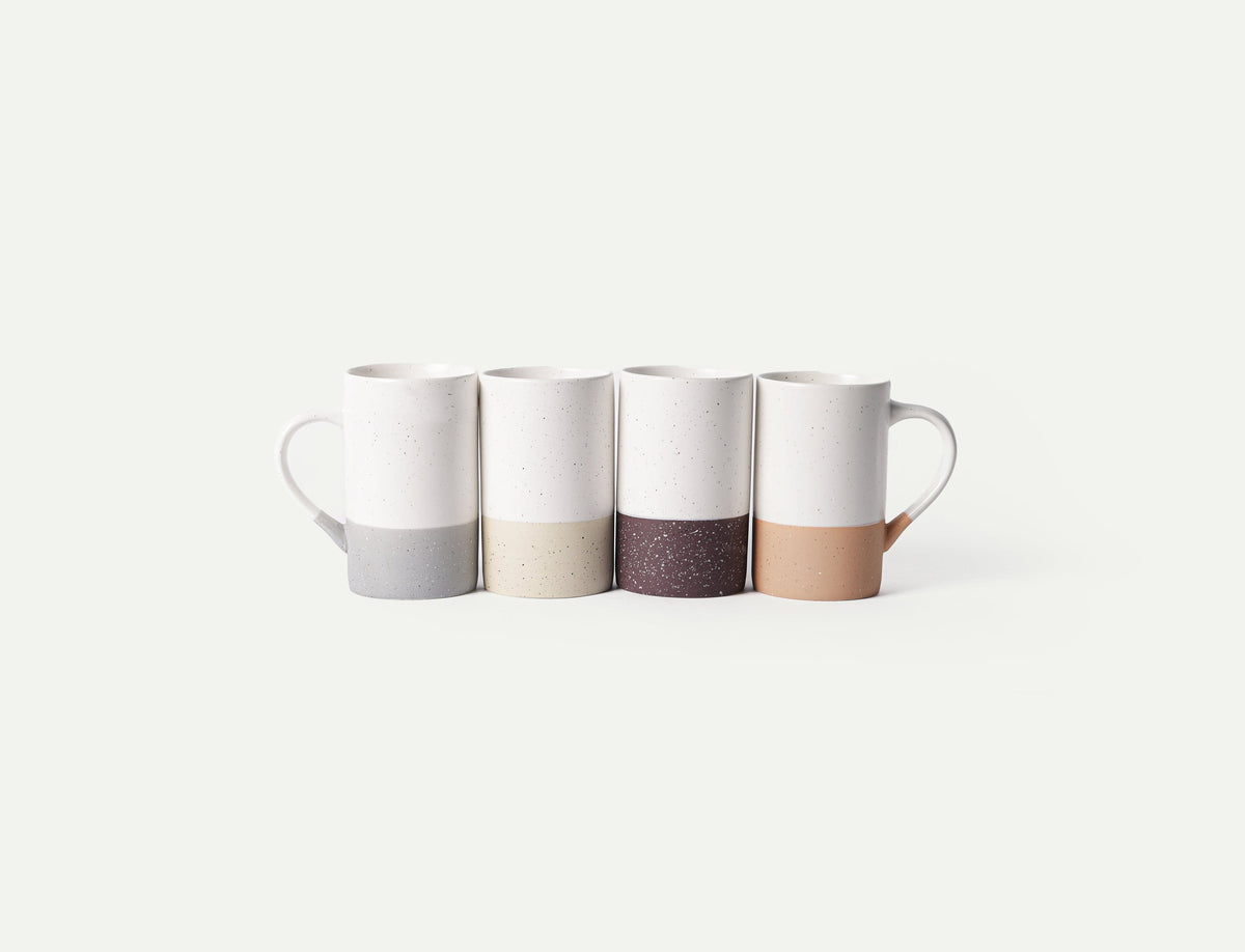 Coffee Mug Set of 4 - 12oz - Assorted Colors