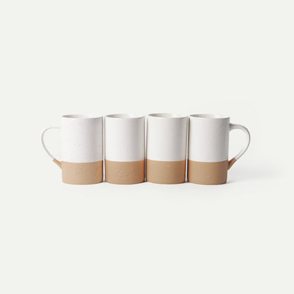 MORA CERAMICS Kitchen & Dining Coffee Mug Set of 4 - 12oz - Petro