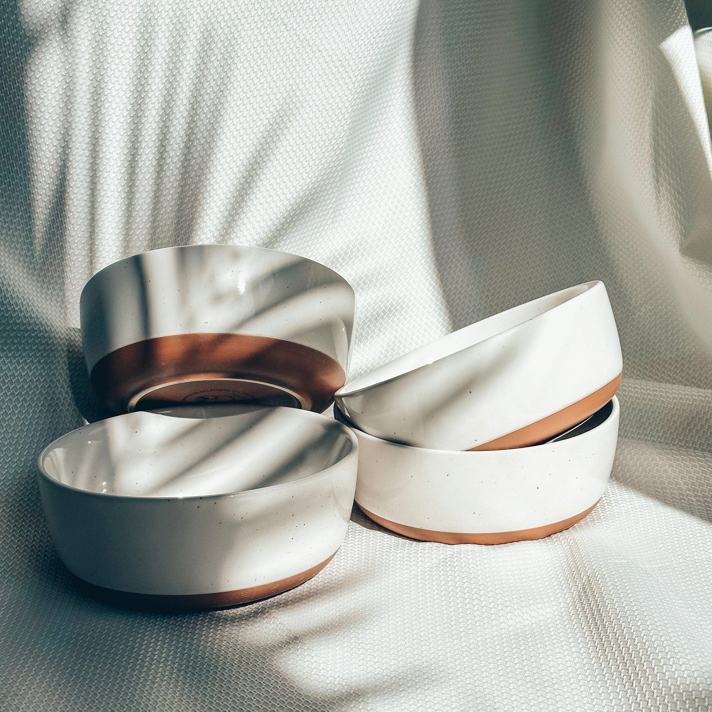 MORA CERAMICS Kitchen & Dining Cereal Bowls - 25oz - Vanilla White