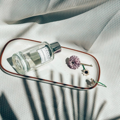 MORA CERAMICS Jewelry Holders Large Vanity Tray - 10in - Classic - Vanilla White