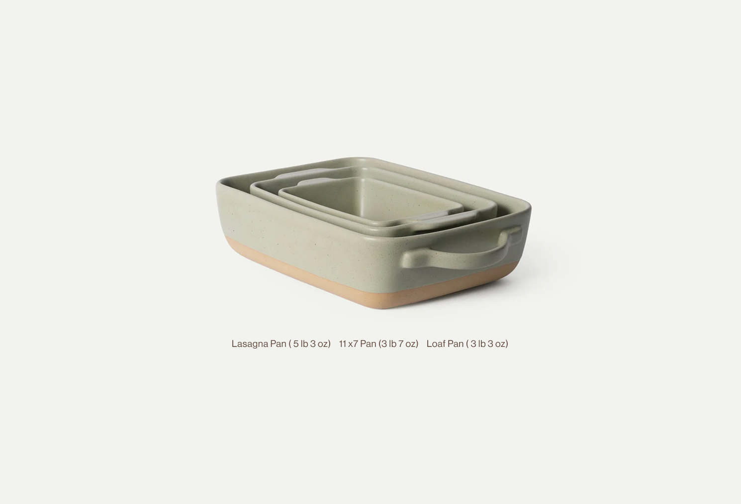 Baking Pans Trio Weight