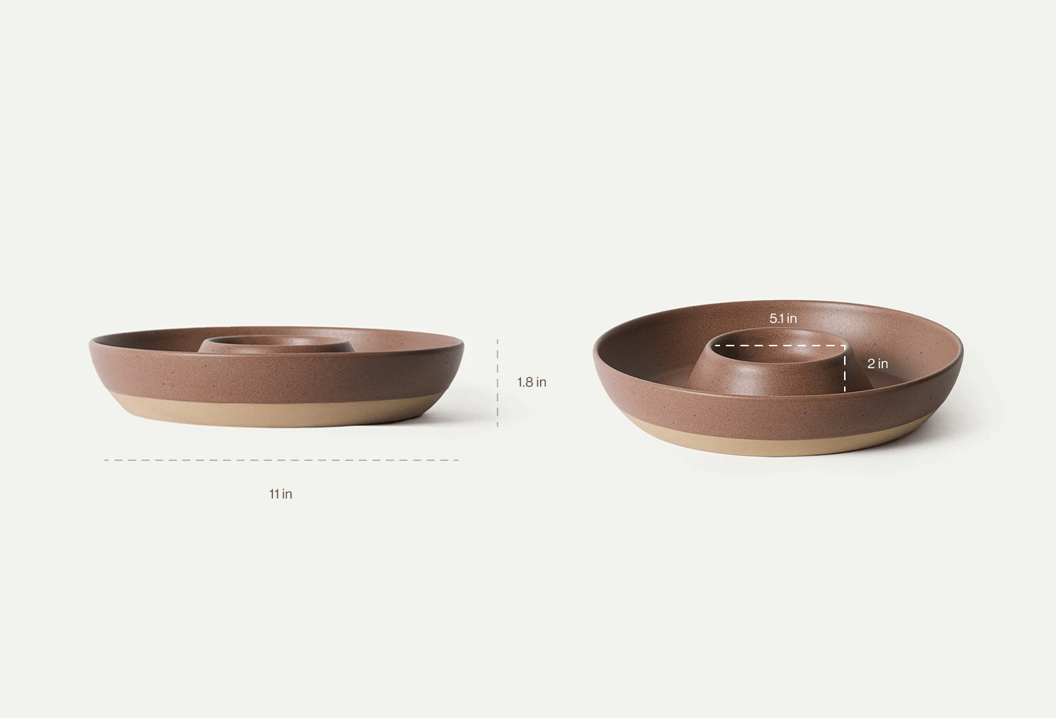 Chip & Dip Bowls Dimensions
