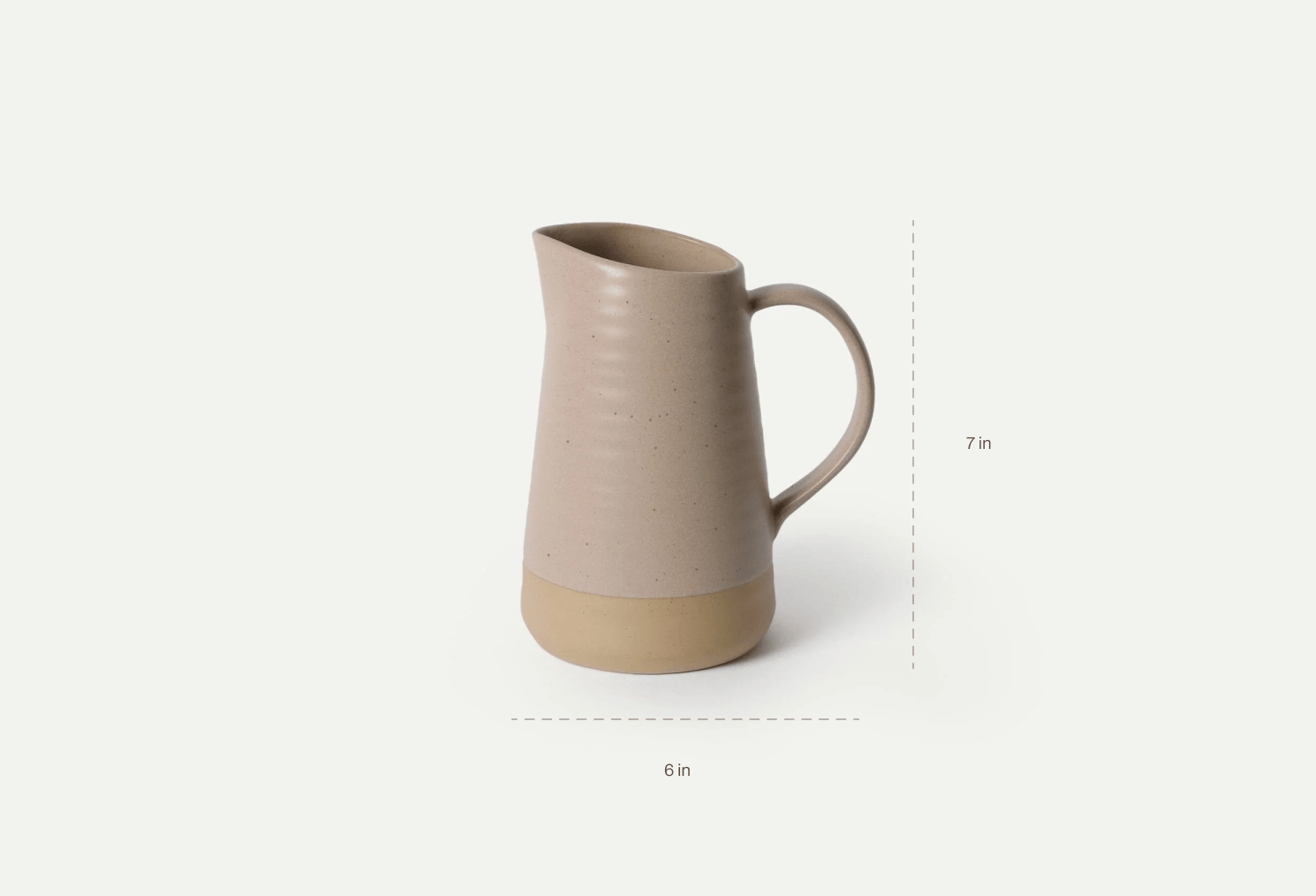 Jumbo Water Pitcher Dimensions