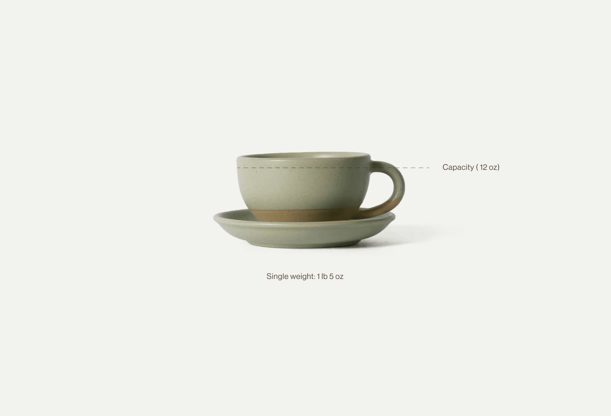 Harvest 12 oz Latte Art Mugs Volume