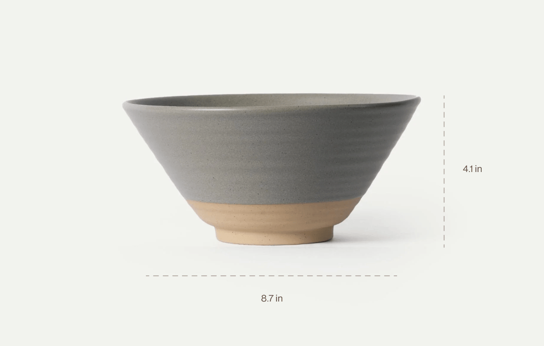 Ramen Bowls Duo Dimensions