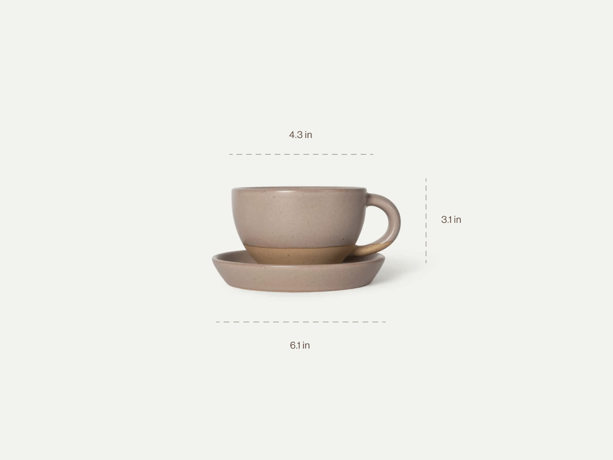 Latte Art Mugs Dimensions