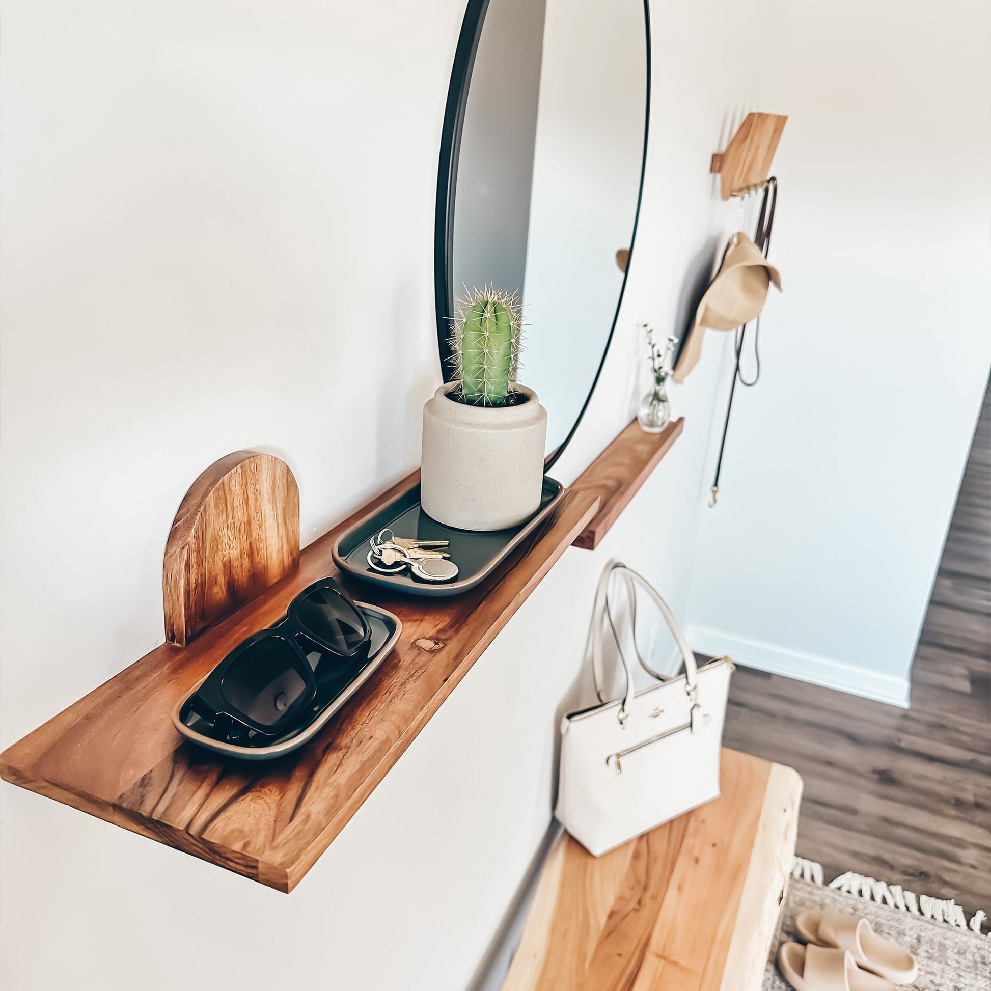 MORA CERAMICS Jewelry Holders Large Vanity Tray - 10in - Classic - Charcoal