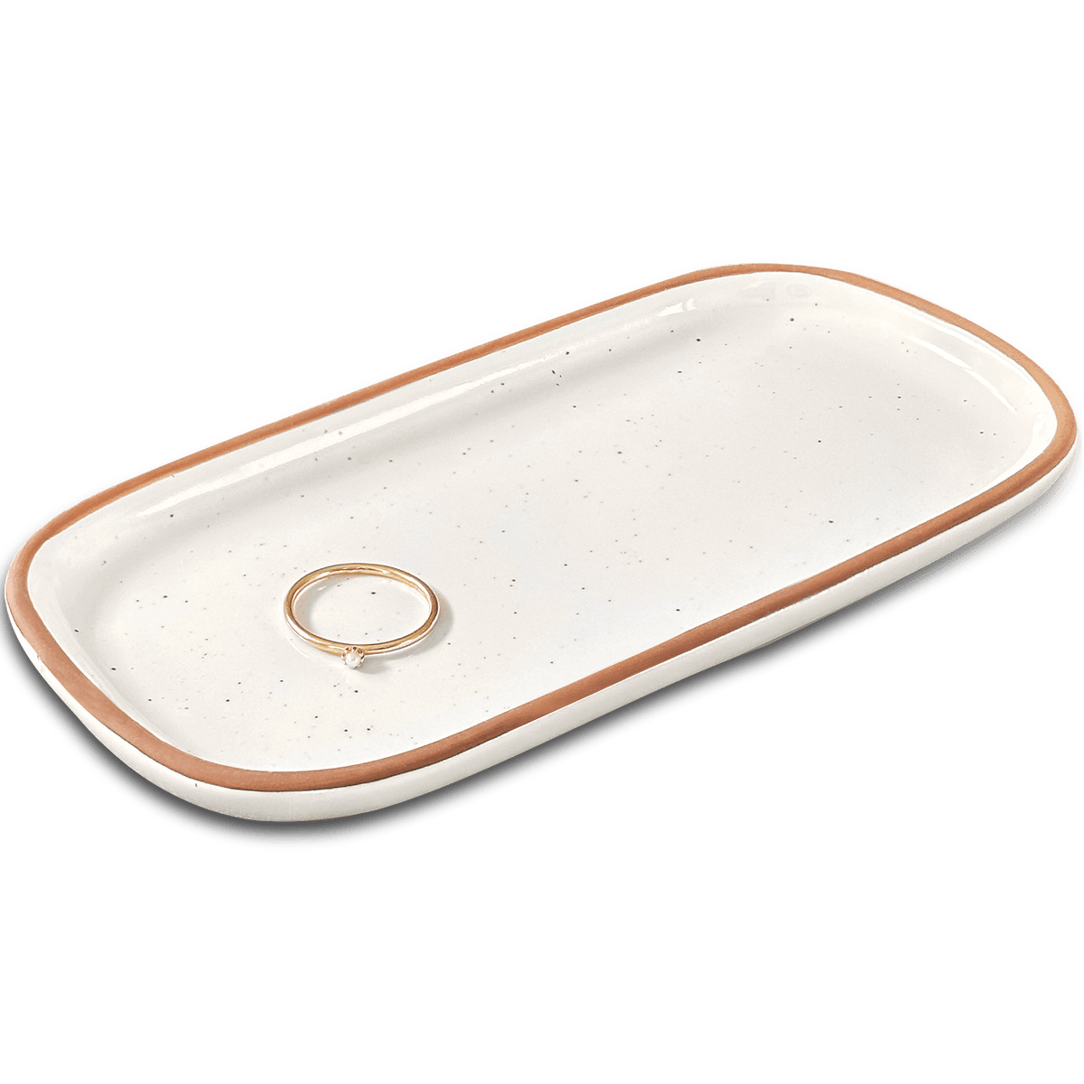 Small Vanity Tray - 6.4in - Classic - Vanilla White
