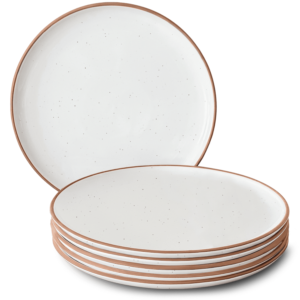 Mora Ceramics + Flat Plates, Set of 6