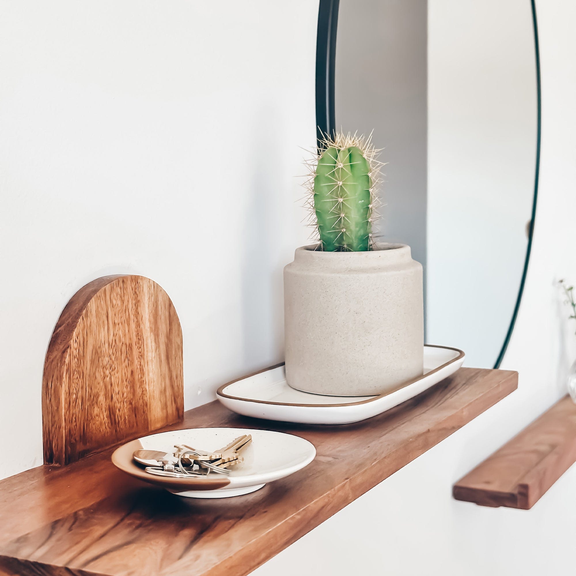 Ring Dish - Modern - Vanilla White