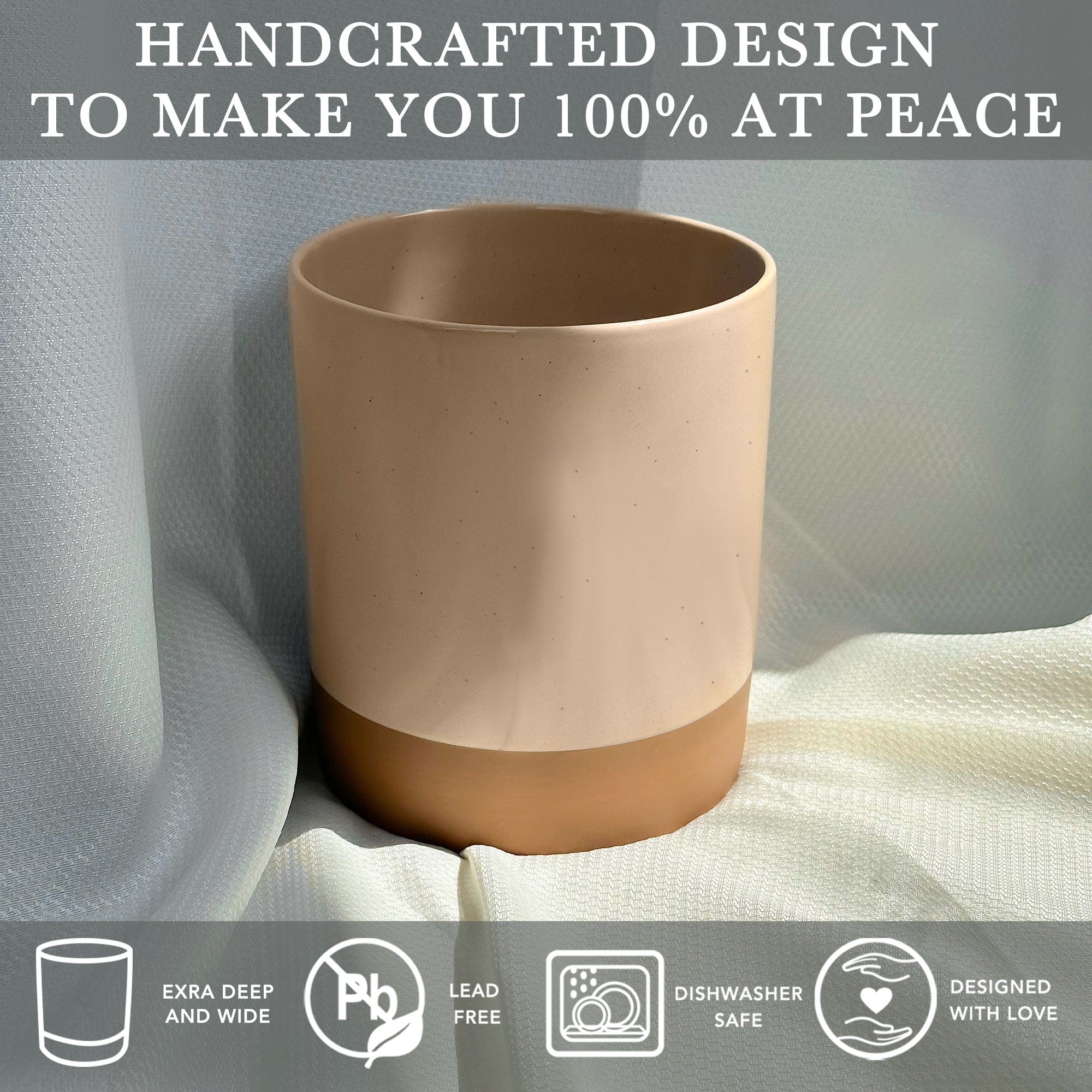 Utensil Crock - 6.3x7.3 in - Chai