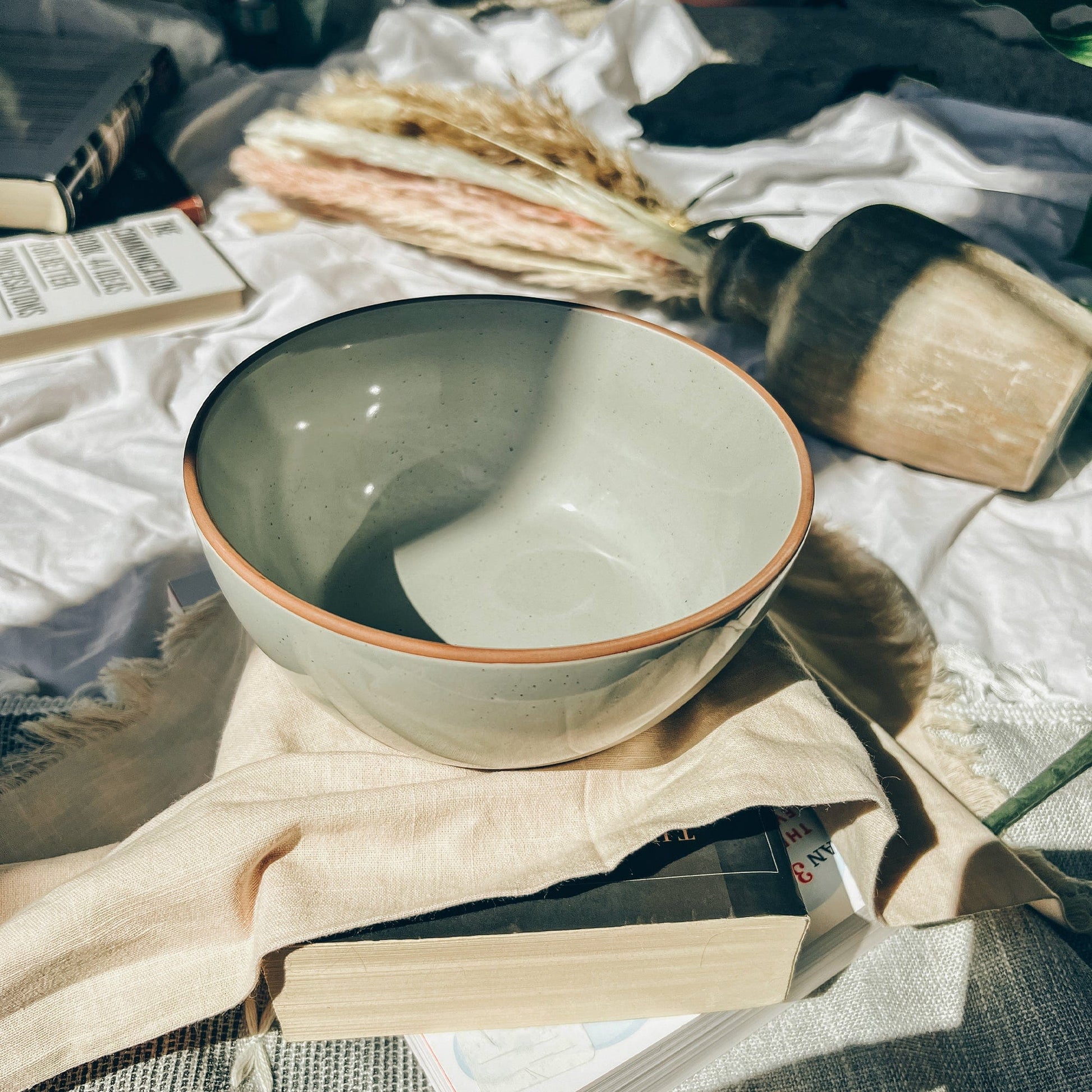 MORA CERAMICS Kitchen & Dining Cereal Bowls - 28oz - Earl Grey