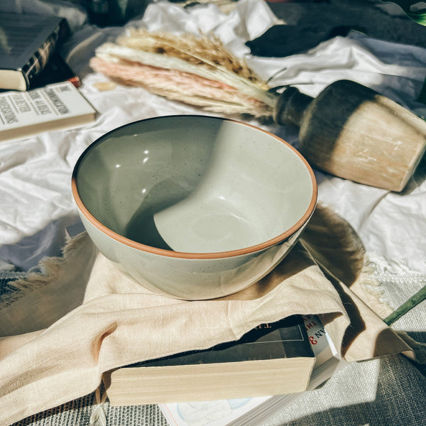 MORA CERAMICS Kitchen & Dining Cereal Bowls - 28oz - Earl Grey