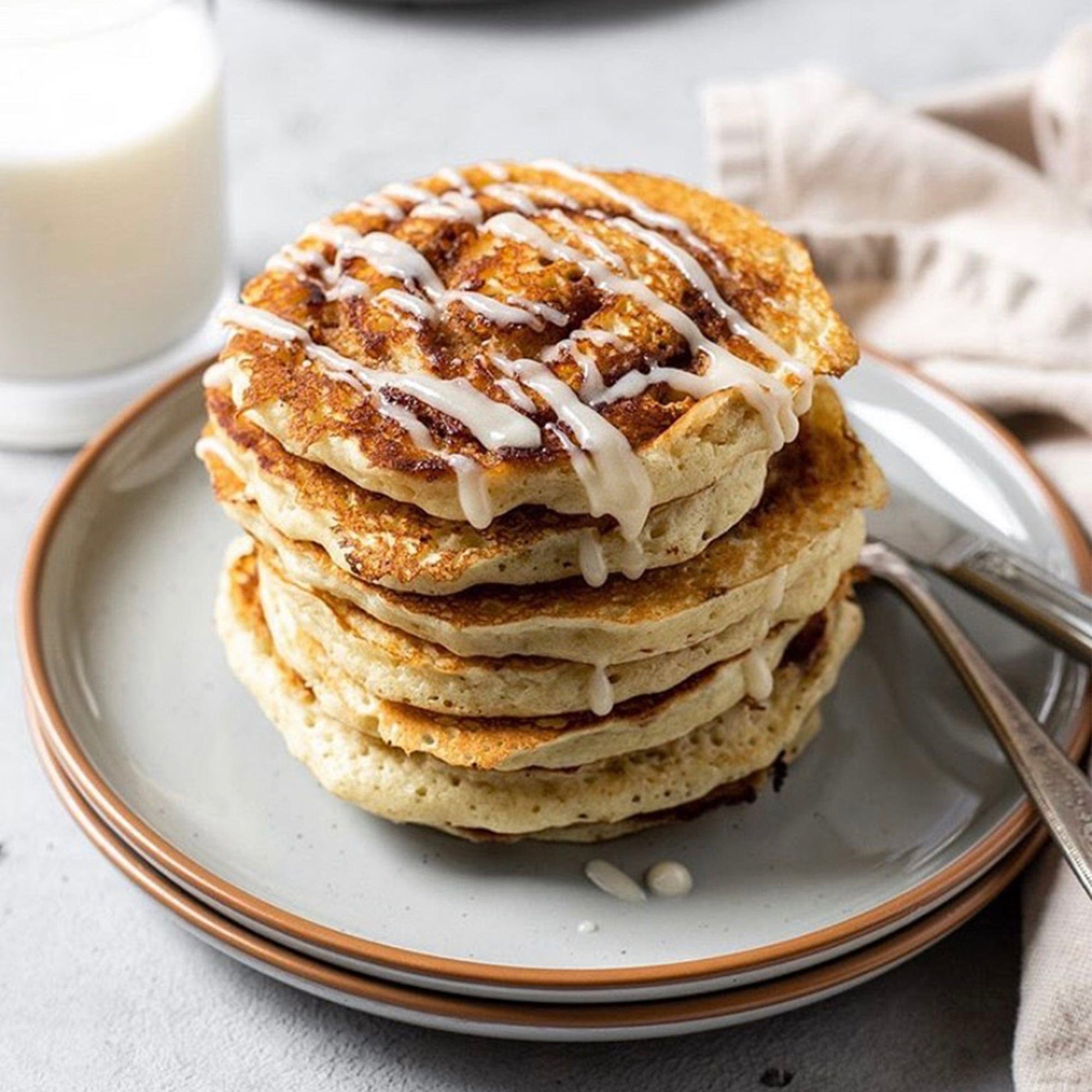 MORA CERAMICS Kitchen & Dining Salad Plates - 7.8 in - Earl Grey