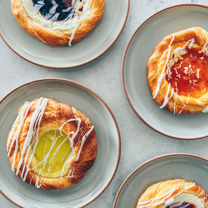 MORA CERAMICS Kitchen & Dining Salad Plates - 7.8 in - Earl Grey