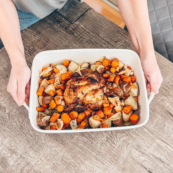 MORA CERAMICS Kitchen & Dining Lasagna Pan - 13x9 in - Vanilla White